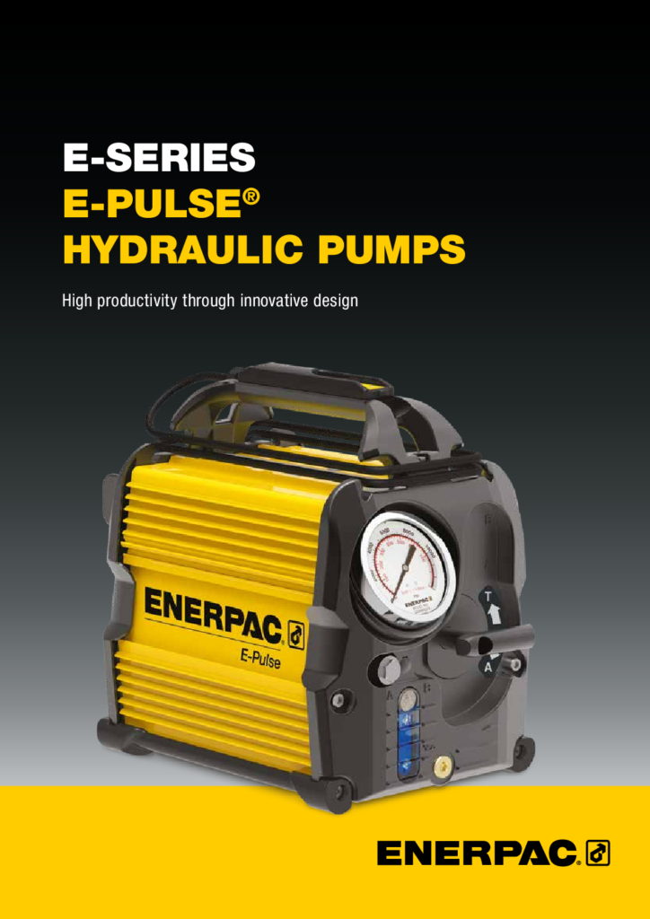 E Pulse Electric Hydraulic Pumps pdf